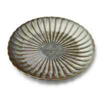 JÍDELNÍ TALÍŘ, porcelán, zelenošedá - zelená barva, keramika (27.5/27.5/4cm) - Mondex