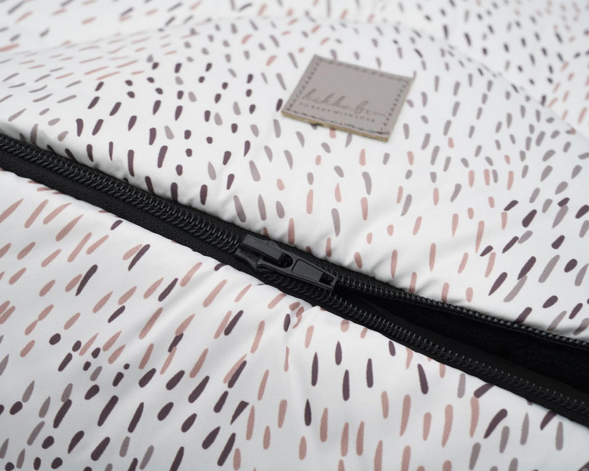 FUSSSACK Trendy weiß 5-Punkt-Gurt, Fußabdeckung, ab Geburt, Öffnung am Fußbereich - Weiß, Textil (40/1/96cm) - Kikka boo