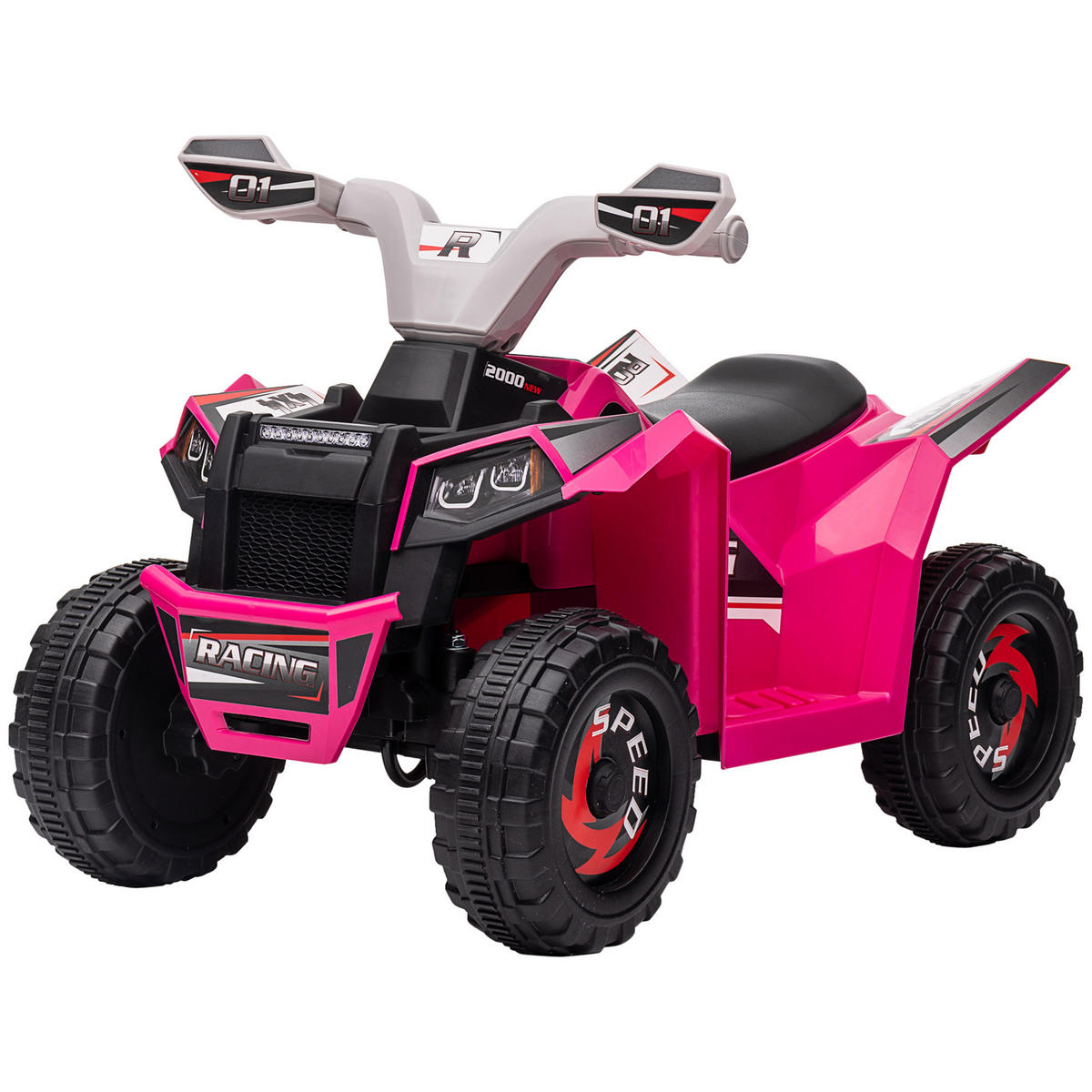 ELEKTRO-KINDERQUAD DE-06134 mit Vor- und Rückwärtsgang Rosa - Pink, Kunststoff/Metall (70/41.5/48.5cm) - ComfortXL