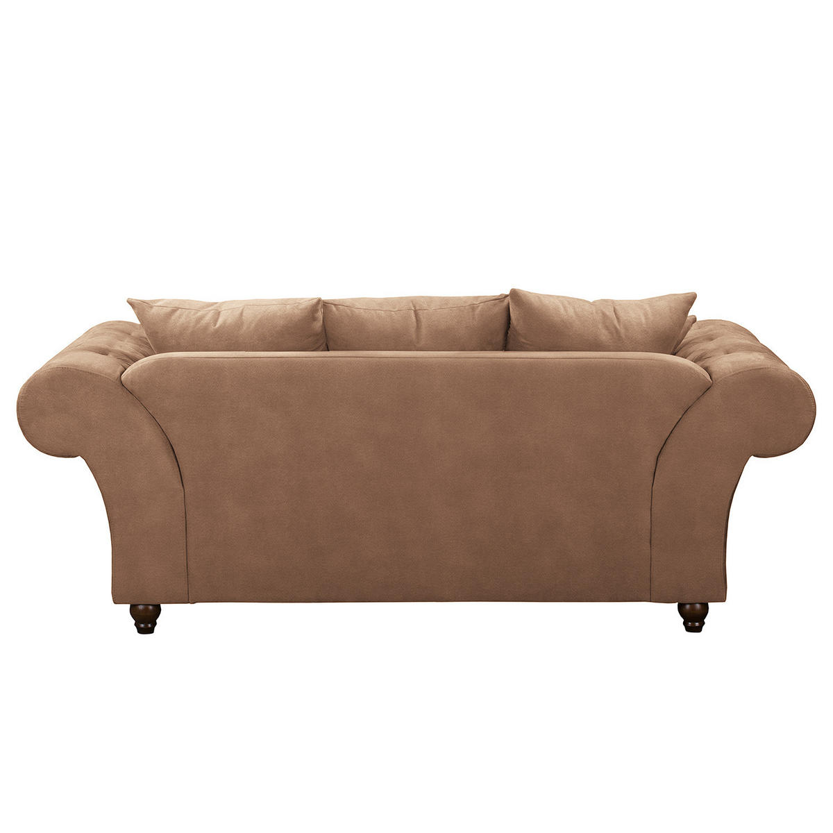 2-SITZER SOFA - Antiklederlook - Cappuccino, Textil (210/90/93cm) - home24