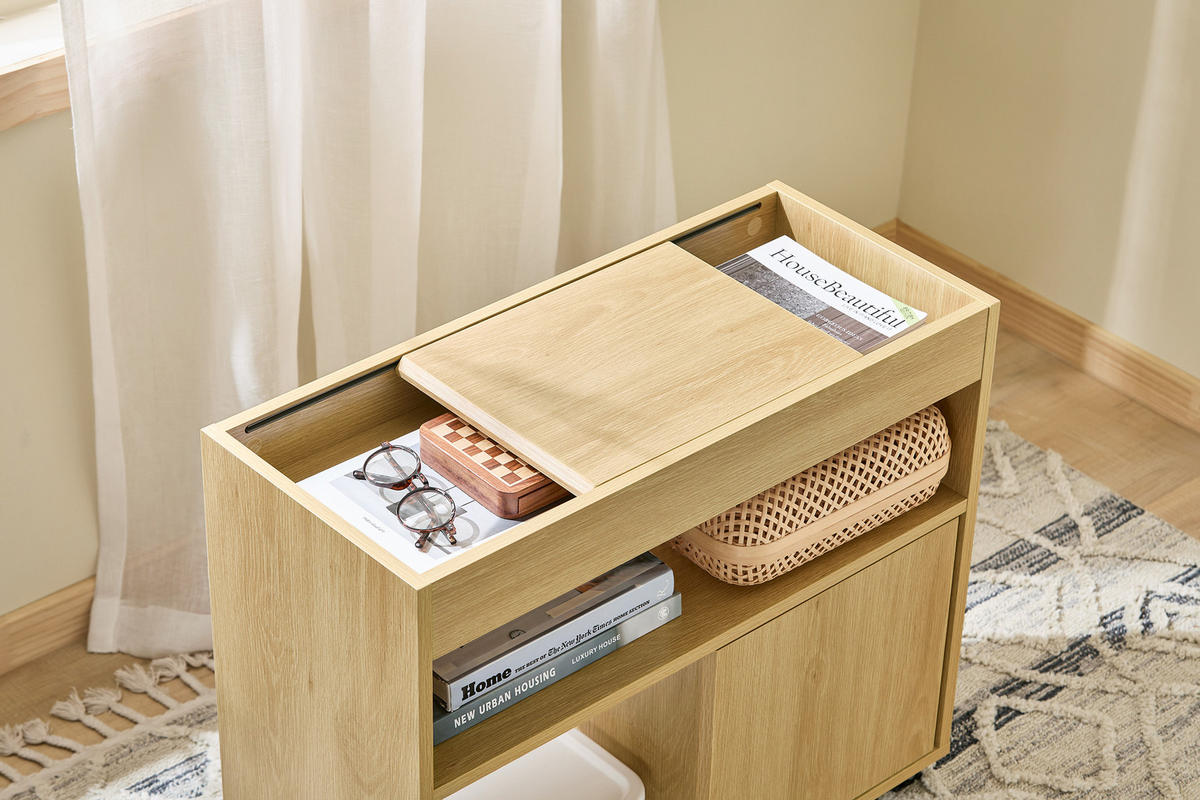BEISTELLTISCH Natur - Naturfarben, Holzwerkstoff (70/30/60cm) - SoBuy