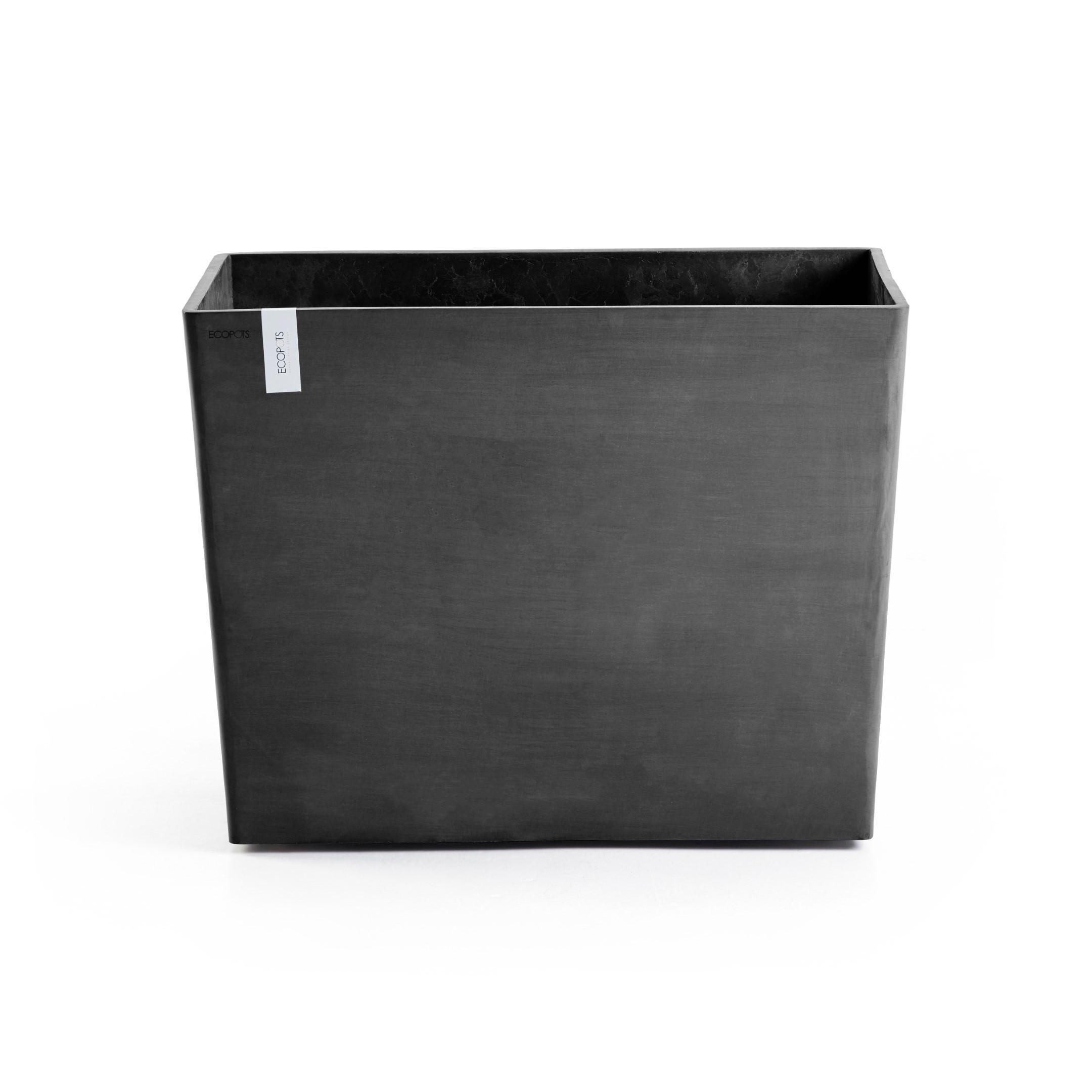 Ecopots Blumentopf Dunkelgrau 65.8 cm