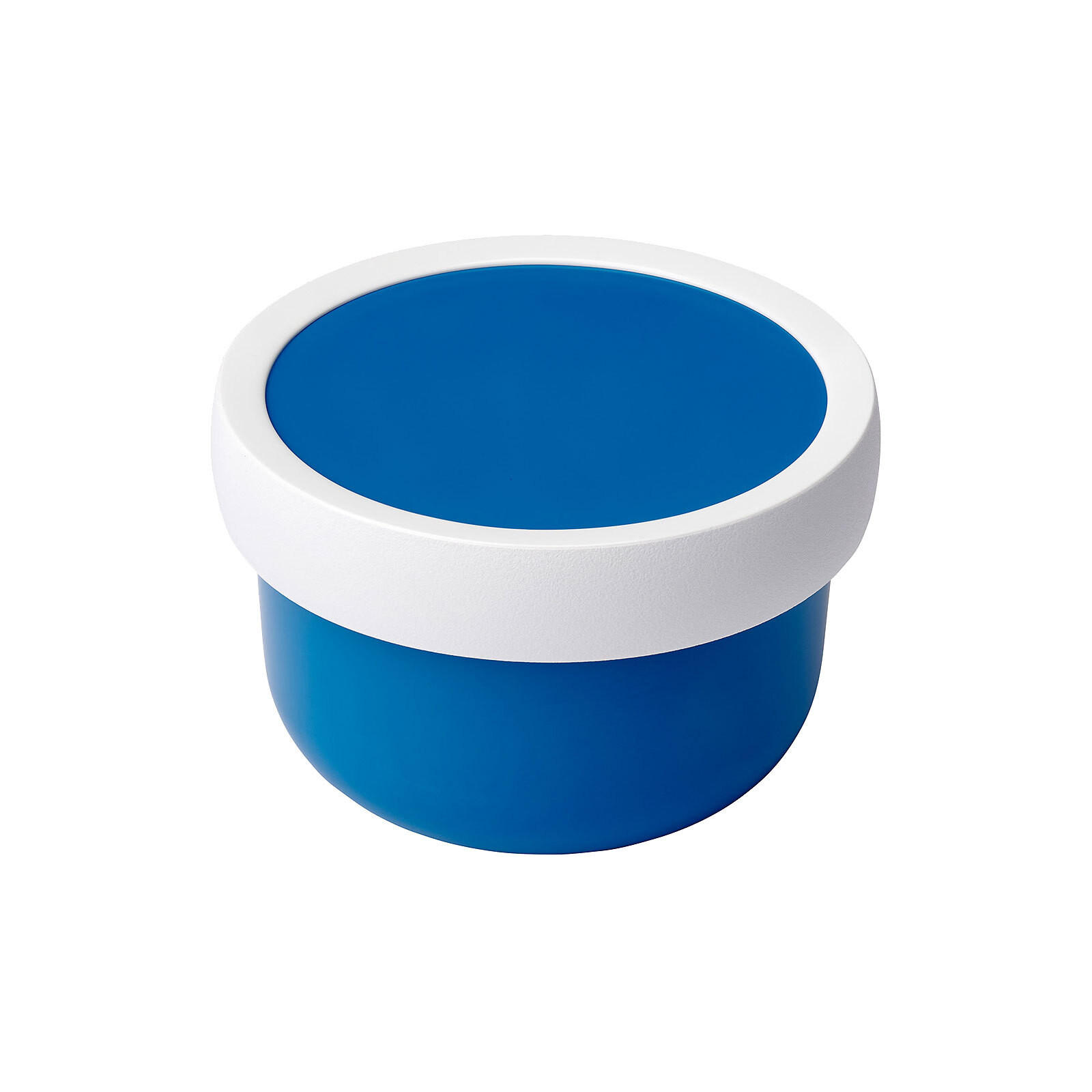 FRUCHTBOX MIT GABEL Campus blau 300 ml - Blau, Kunststoff (6.7/10.4/6.7cm) - Mepal