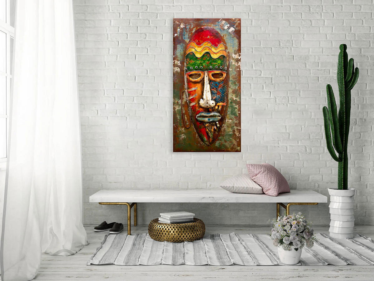 METALLBILD Bunt 120/60 cm - Multicolor, Metall (6/60cm) - KUNSTLOFT