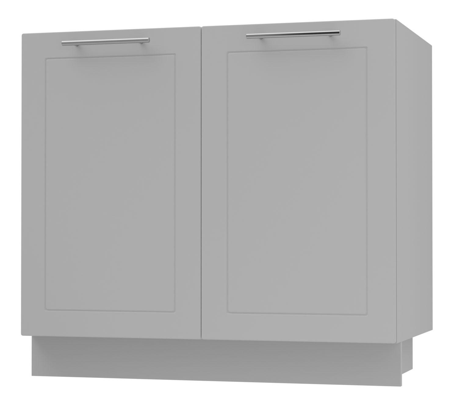 UNTERSCHRANK Bari D11/90 Grau / RAL 7040 fenstergrau 90 / 50 / 82cm - Grau, Holz/Holzwerkstoff (90/82/50cm) - Feldmann-Wohnen