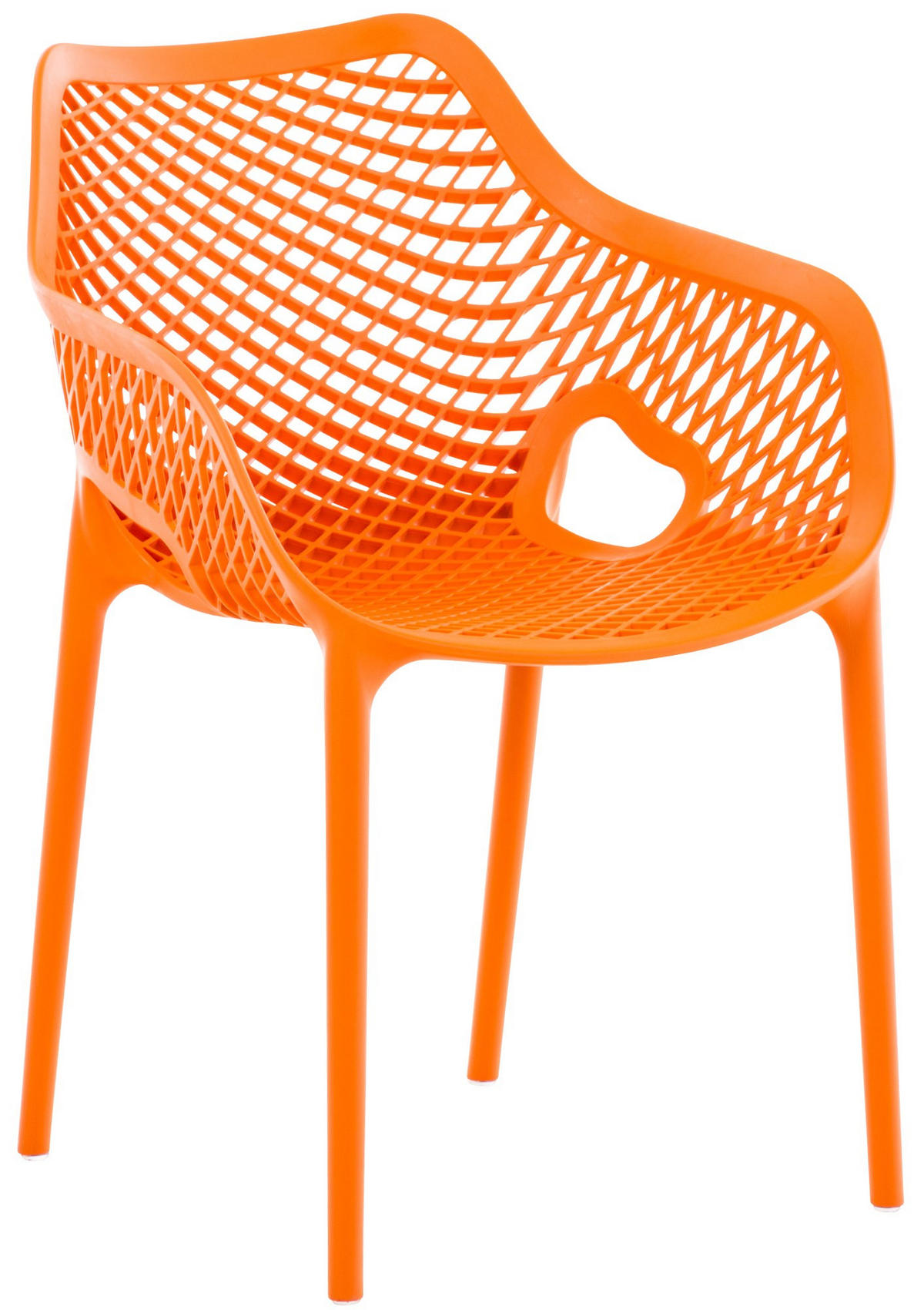 GARTENSTUHL Kunststoff Orange - Orange, Kunststoff (57/81/60cm) - CLP