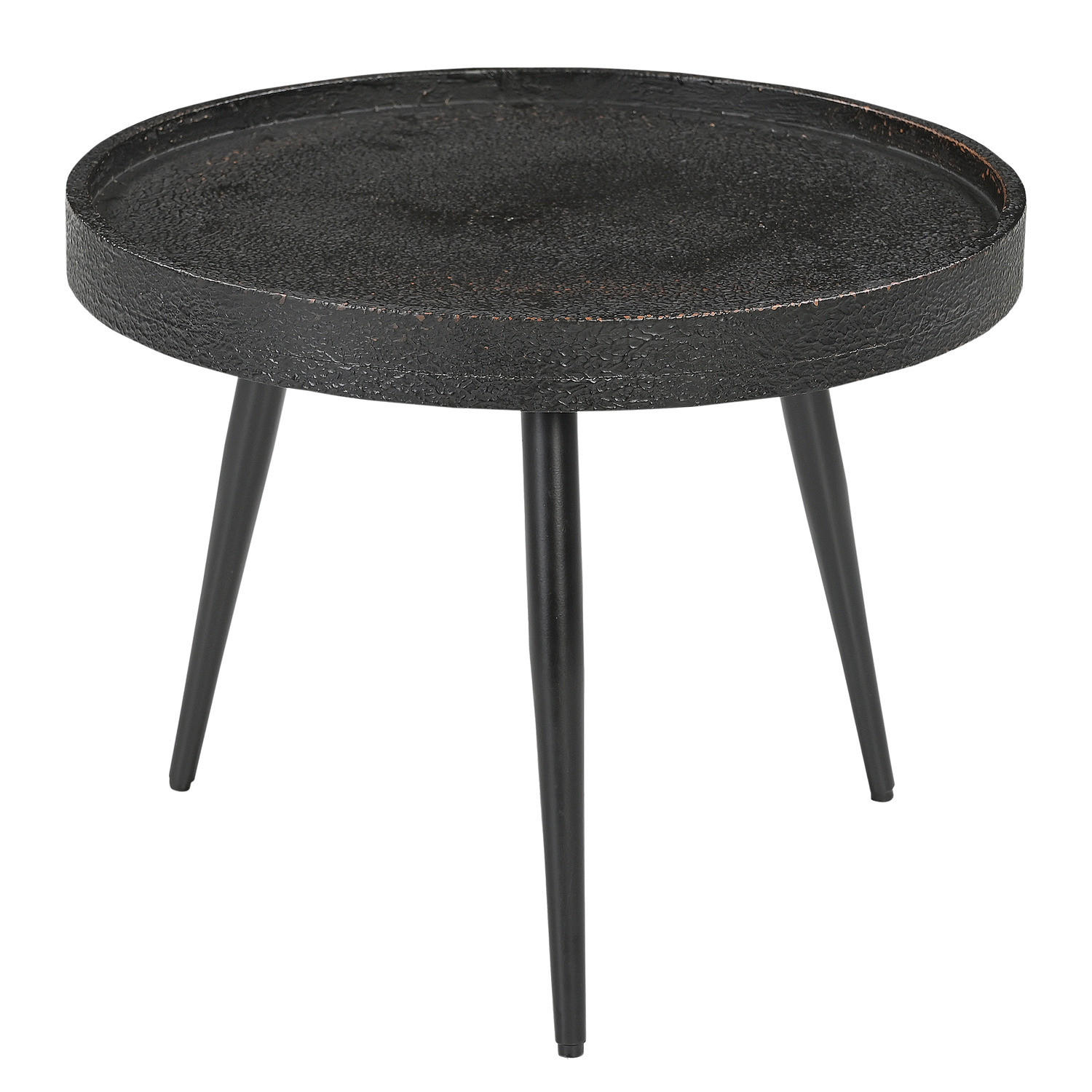 BEISTELLTISCH - Antik Schwarz - Schwarz, Holzwerkstoff/Metall (44/44/34cm) - home24