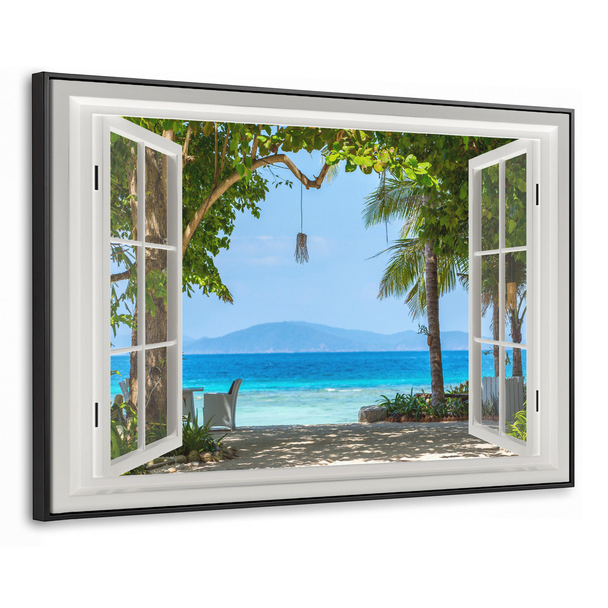MuchoWow Leinwand Blau 150x100 cm