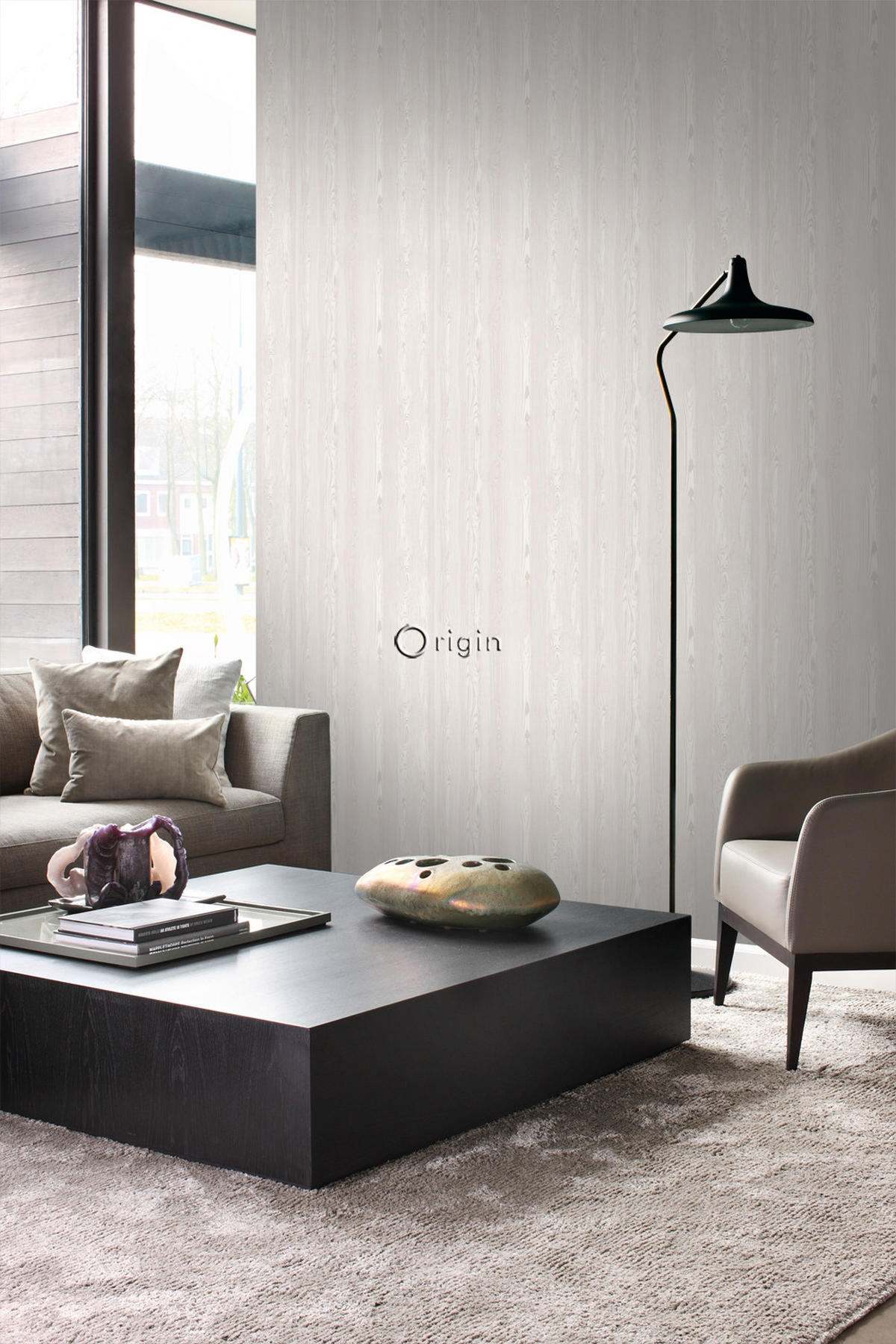 TAPETE Holzoptik 53 cm x 10.05 m - Beige, Papier (53/1000cm) - Origin Wallcoverings