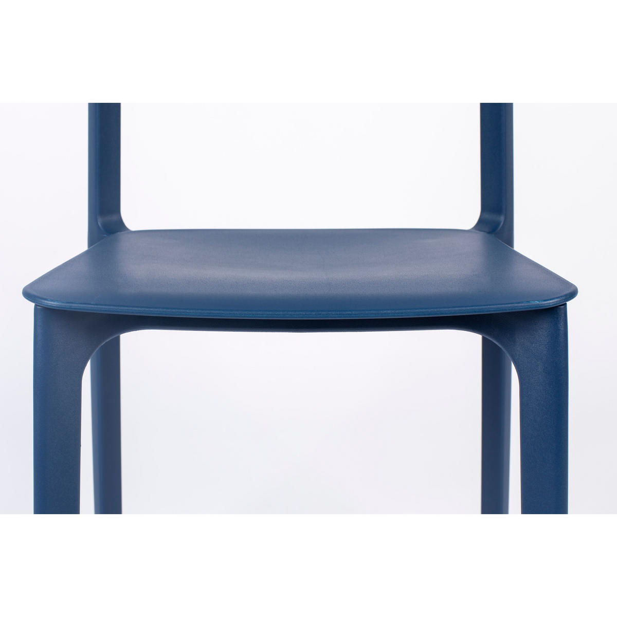 GARTENSTUHL Clive Dunkelblau - 4 er Set - Blau, Kunststoff (48/79/47cm) - Housecraft Living