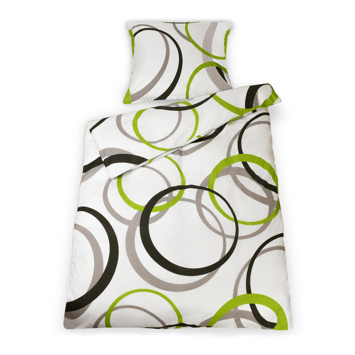 BETTWÄSCHE Nina 135x200cm + Kissenbezug 80x80cm Ornamente Renforcé 2er Set - Multicolor, Textil (200/135cm)