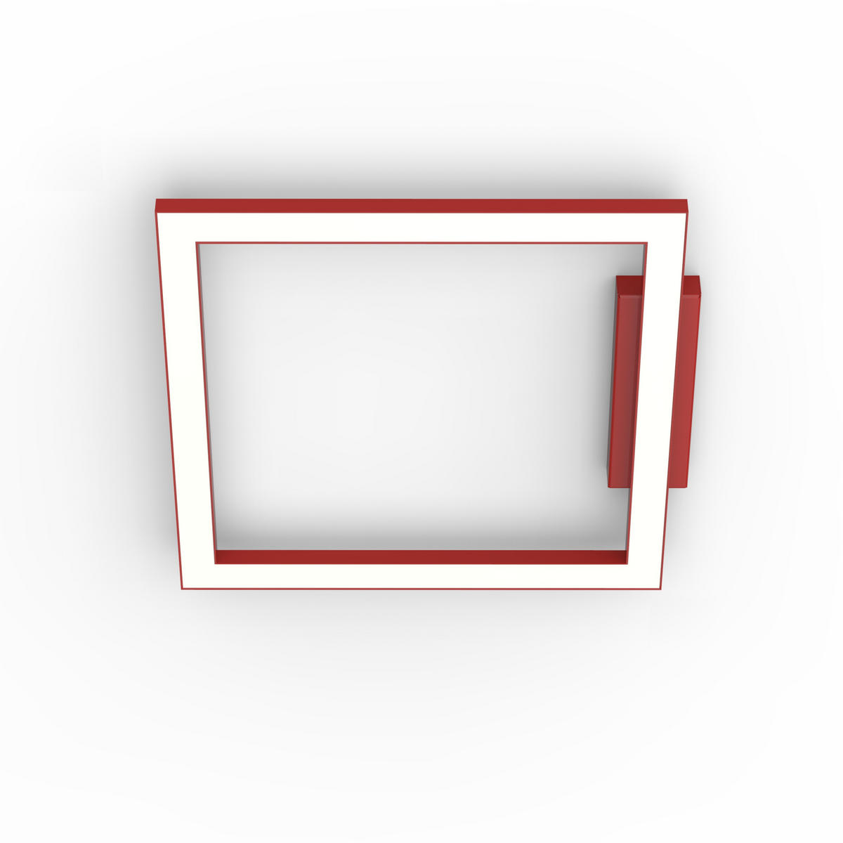 LED-DECKENLEUCHTE - Rot, Metall (40/40/100cm) - Lumicom