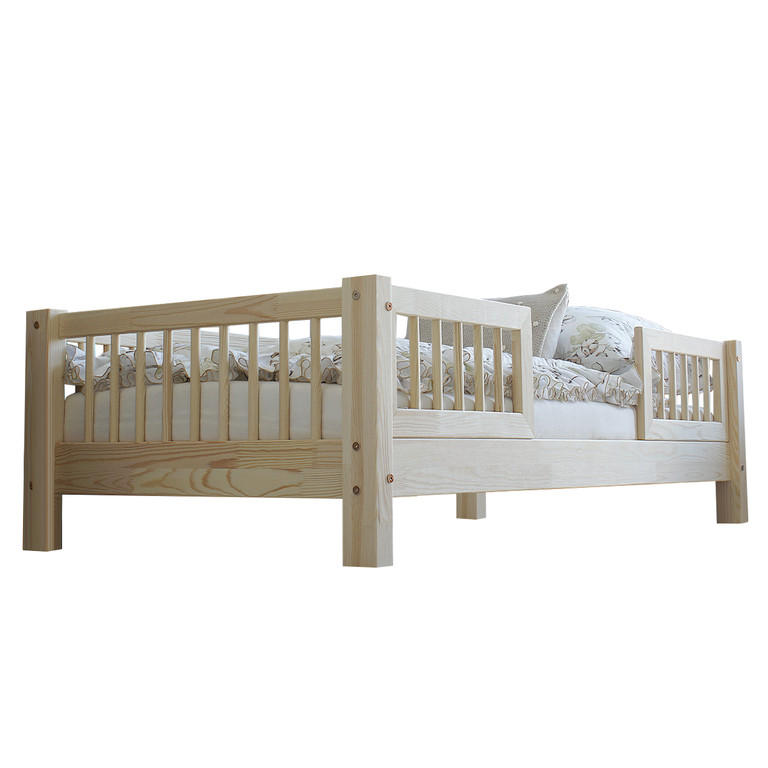 POSTEL 90/200 Adèle Přírodní dřevo - hnědá, dřevo (90/200cm) - Petits-meubles