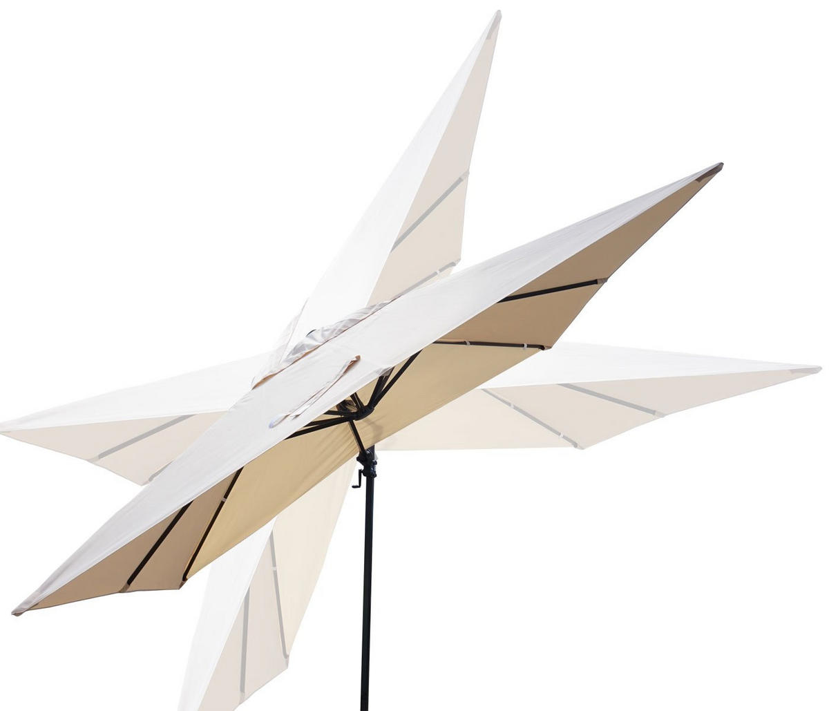 AMPELSCHIRM I Cremeweiß 300/300 cm - Weiß, Textil (360/300cm) - MCW