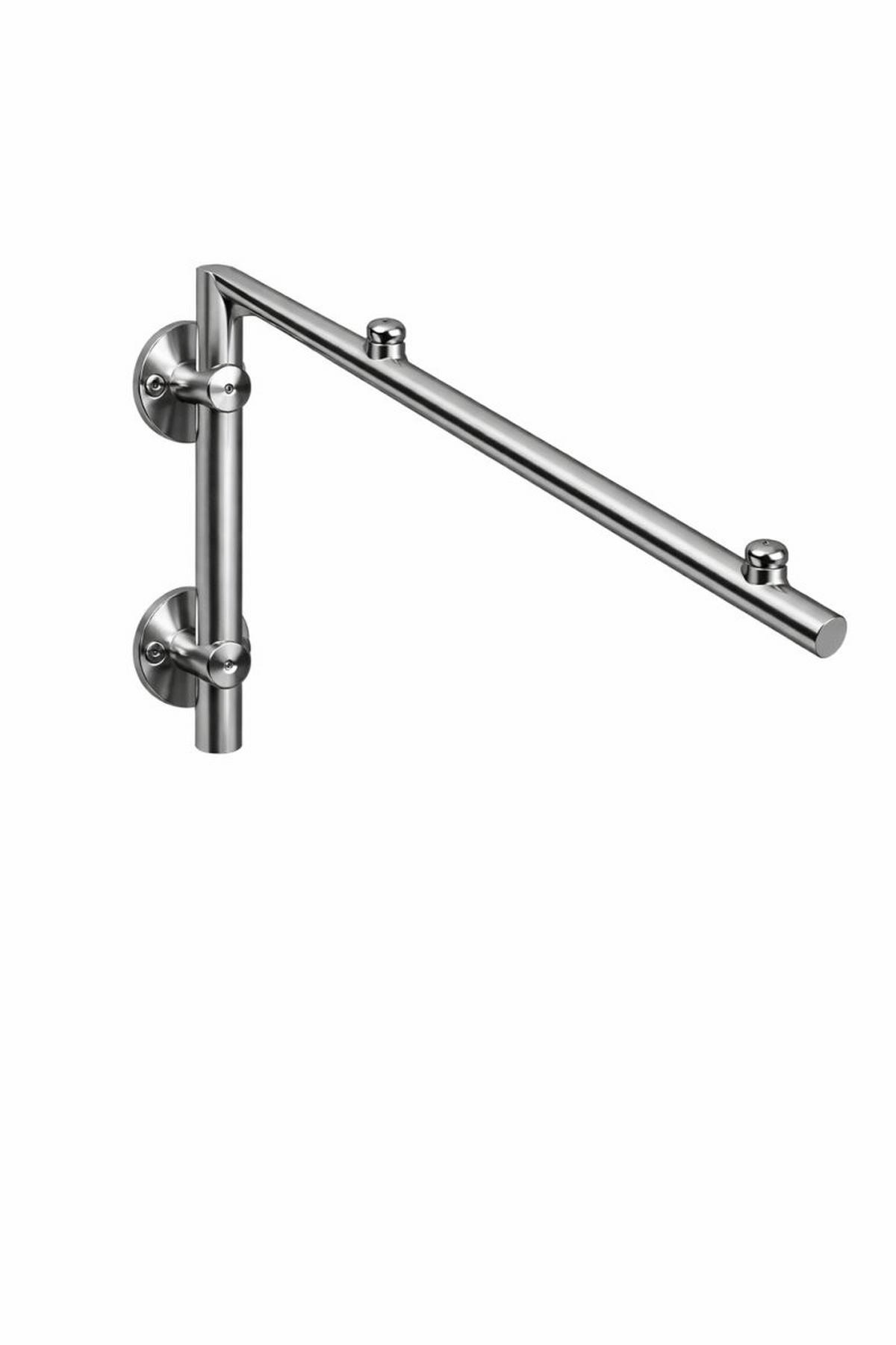 GLASVORDACH 250x90 cm Sicherheitsglas Edelstahl Satiniert L-Silber - Weiß, Glas (250/1.31/90cm) -  Glaswerk Westfalen
