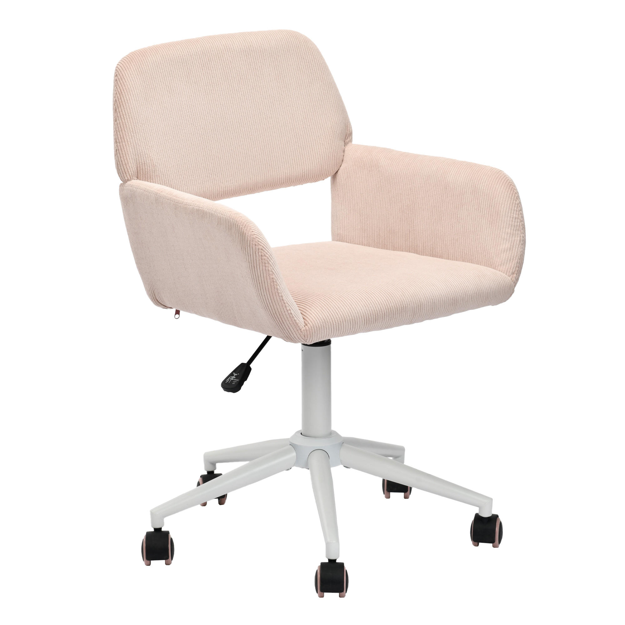 DREHSTUHL Rosa - Pink/Rosa, Textil/Metall (54/85/56cm) - Urban Meuble