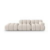 SOFA modular links Bellis aus 3D-Stoff leichtes beige 4 Sitzplätze - Creme, Textil (94/70/282cm) - Micadoni