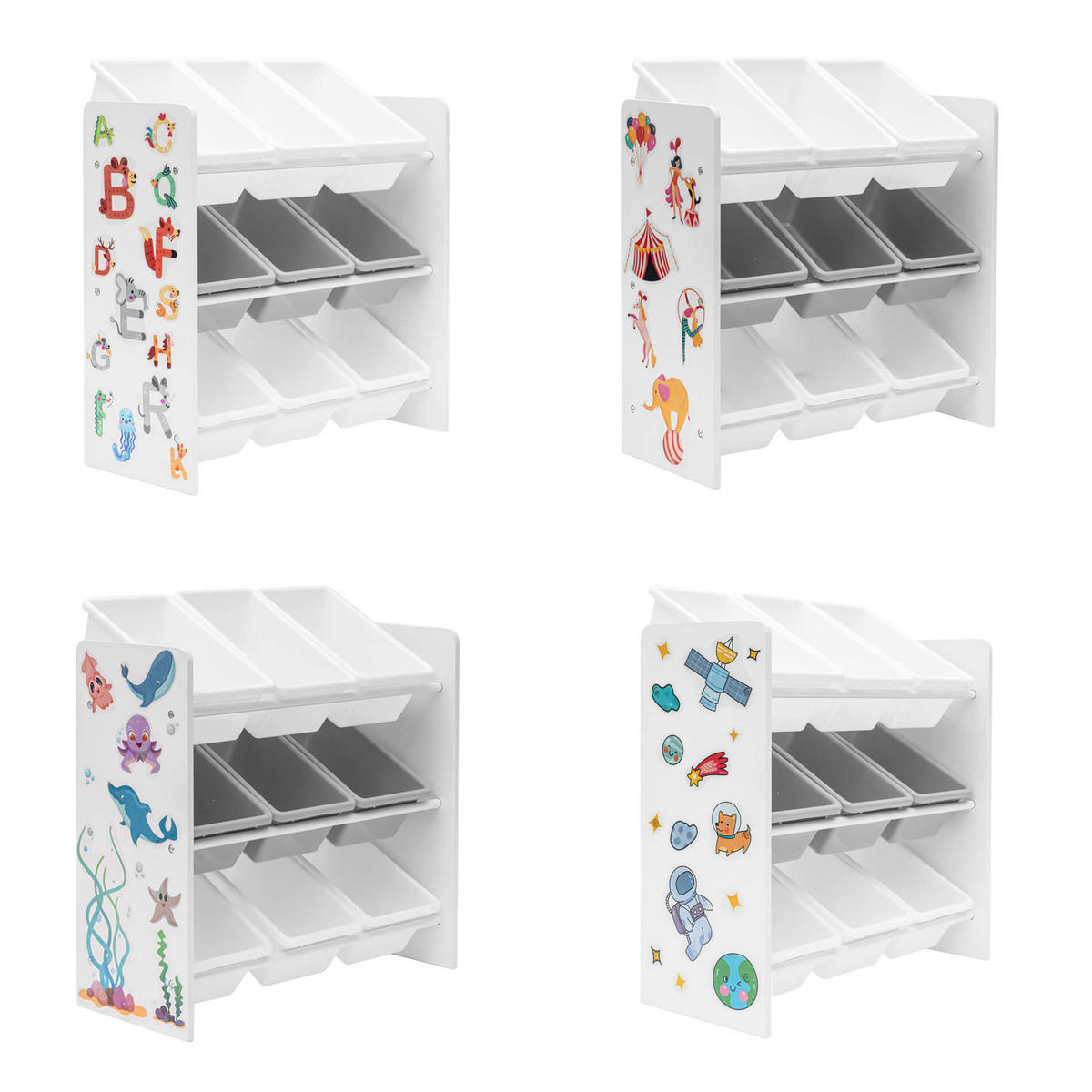 SPIELZEUGREGAL Weiß 27/65/60 cm - Weiß, Holzwerkstoff (27/60/65cm) - Mobili Rebecca