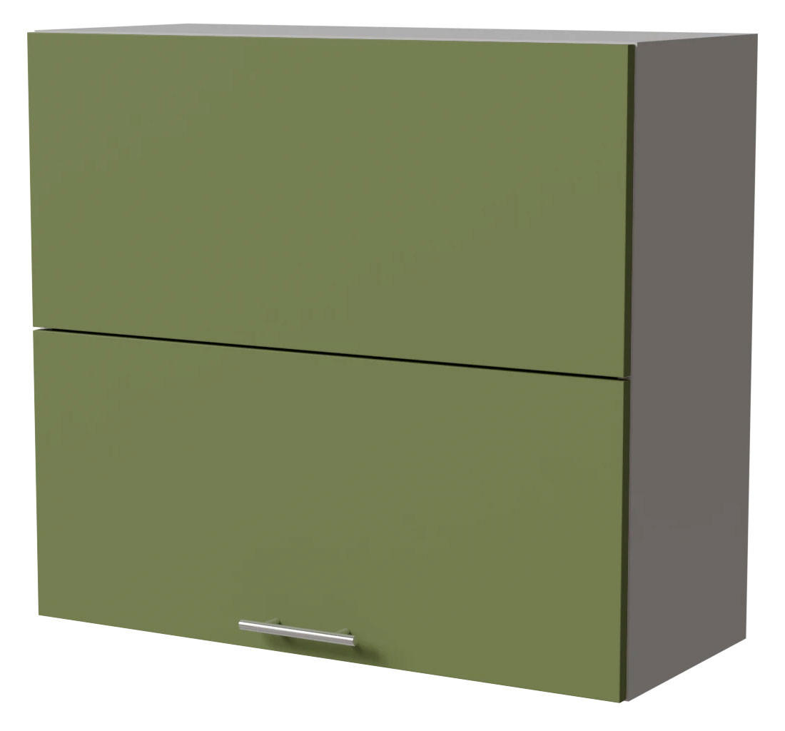 Feldmann-Wohnen Klapphängeschrank Grün, Grau 80x72x32.5 cm