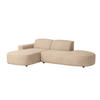 ECKSOFA Cursal Atelier, Stoff Salvador, Beige, Links - Beige, Holz (284/166cm) - Kaiser Möbel