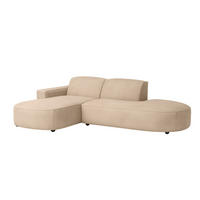 ECKSOFA Cursal Atelier, Stoff Salvador, Beige, Links - Beige, Holz (269/166cm) - Kaiser Möbel