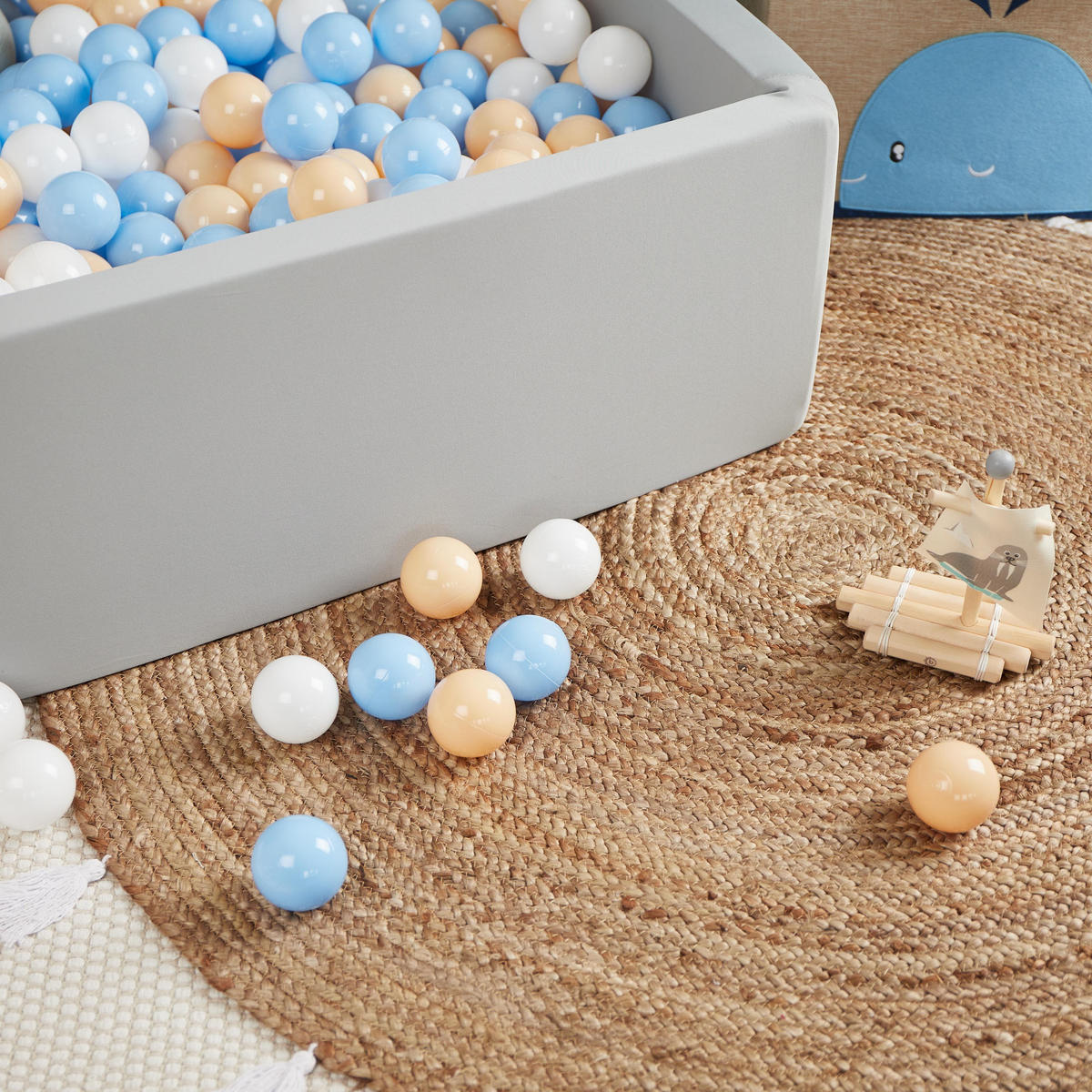 BÄLLE für Bälldebad 100 Stück Beach - Multicolor, Kunststoff (35/20cm) - Bieco Spielwaren