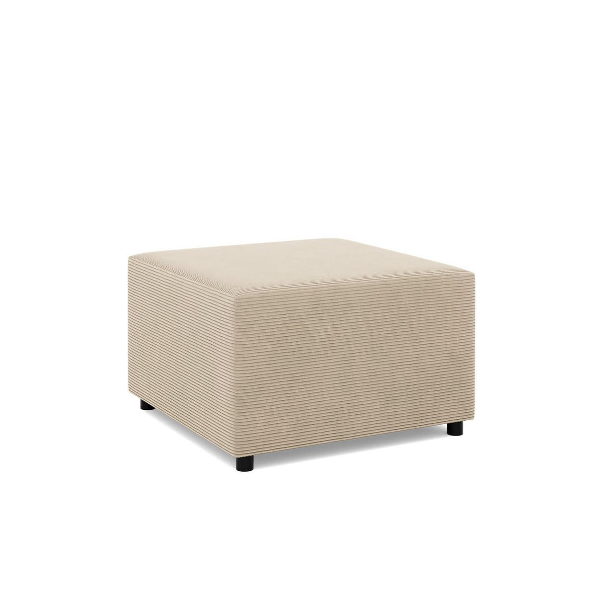 SITZPOUF 70 X 70 NEO, Cord - Beige - Beige, Textil (71/40/71cm)