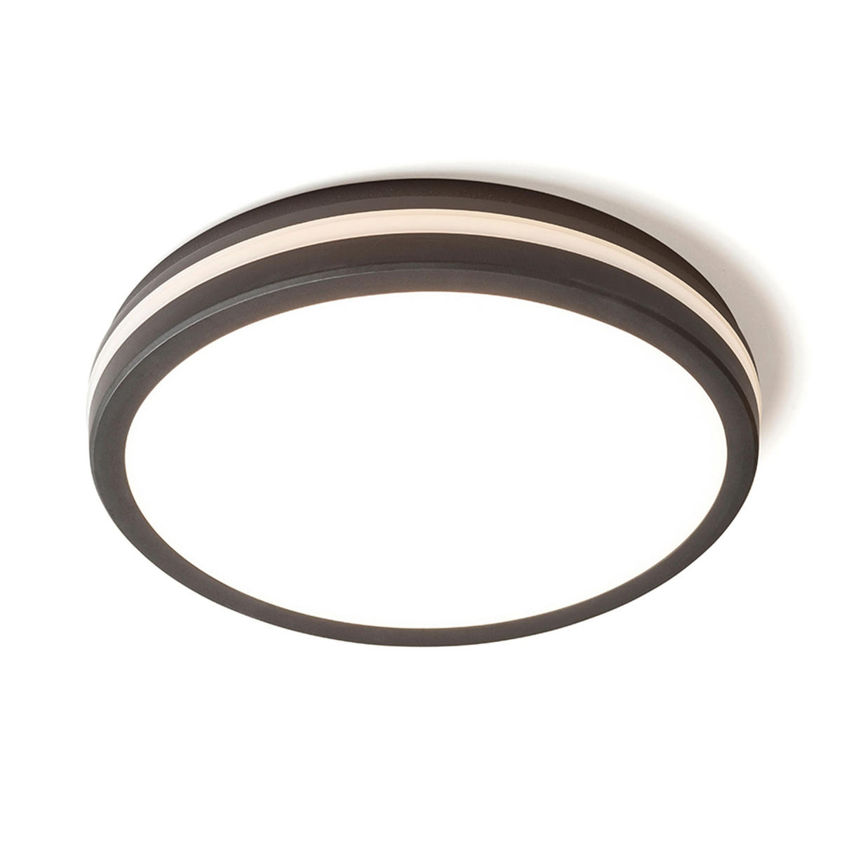 AUSSENLEUCHTE SONO 40 Schwarz Kunststoff 40 W IP65 - Schwarz, Kunststoff (40/40/6cm) - Rendl