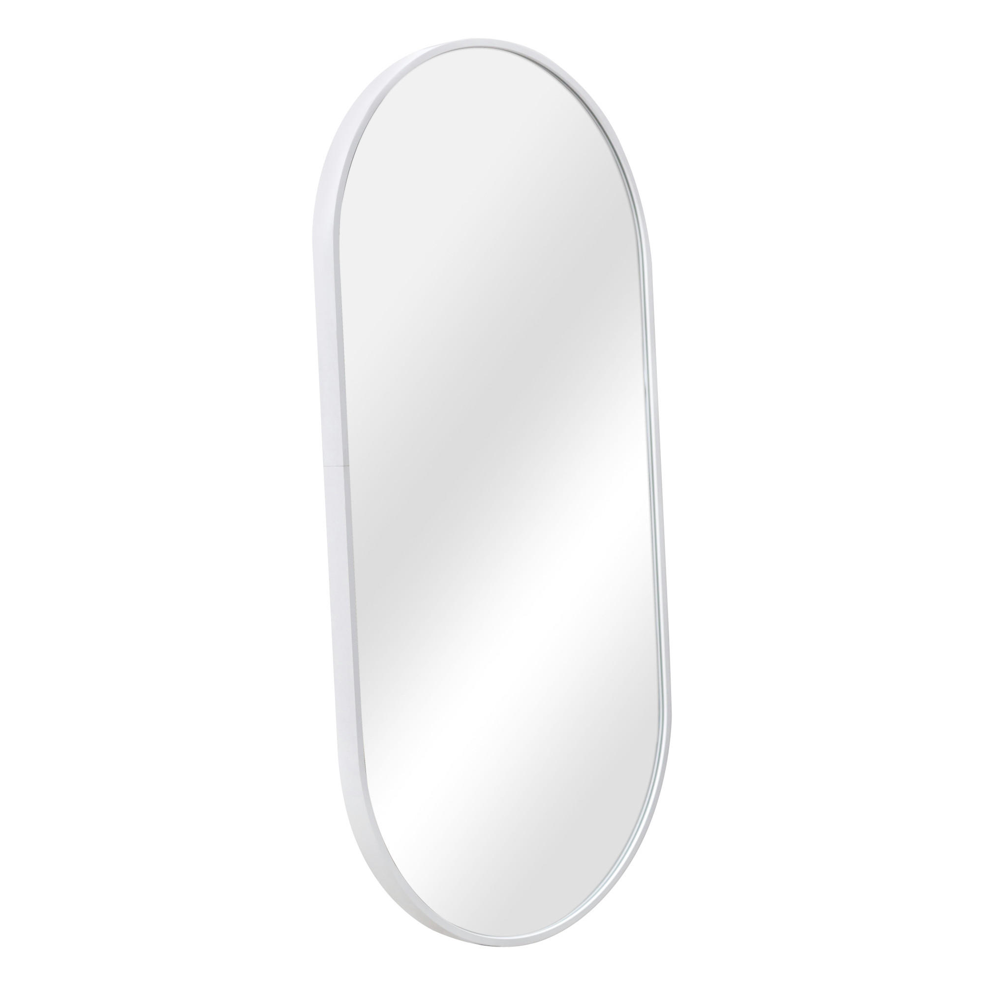 WANDSPIEGEL Corato - Weiß, Glas/Metall (38.4/2.8/78.4cm) - [en.casa]