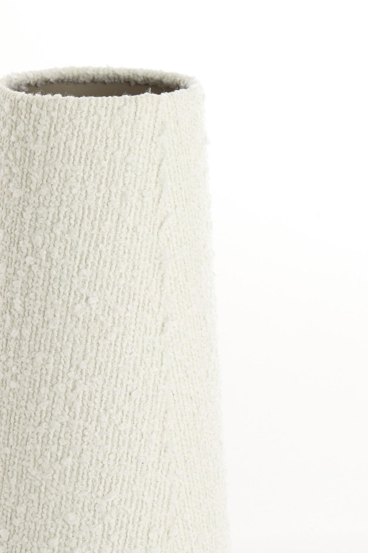 LAMPENSCHIRM Oruro Weiß Ø15/37,5 cm - Weiß, Textil (15/10.5/37.5cm) - Light & Living