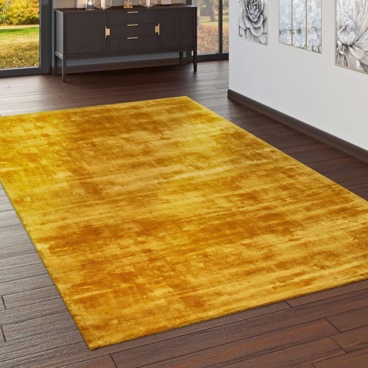 NATURFASERTEPPICH 120/170 cm Glori 330 - Gelb, Textil (120/170cm) - Paco Home