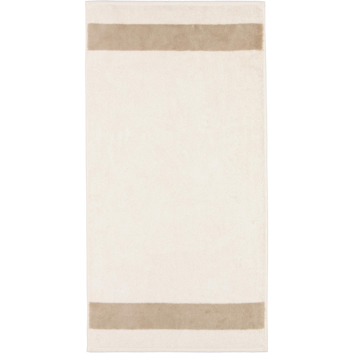 HANDTÜCHER LUXURY DOUBLE 2560 CASHMERE - 33 - Beige, Textil (50/100cm) - Zöllner
