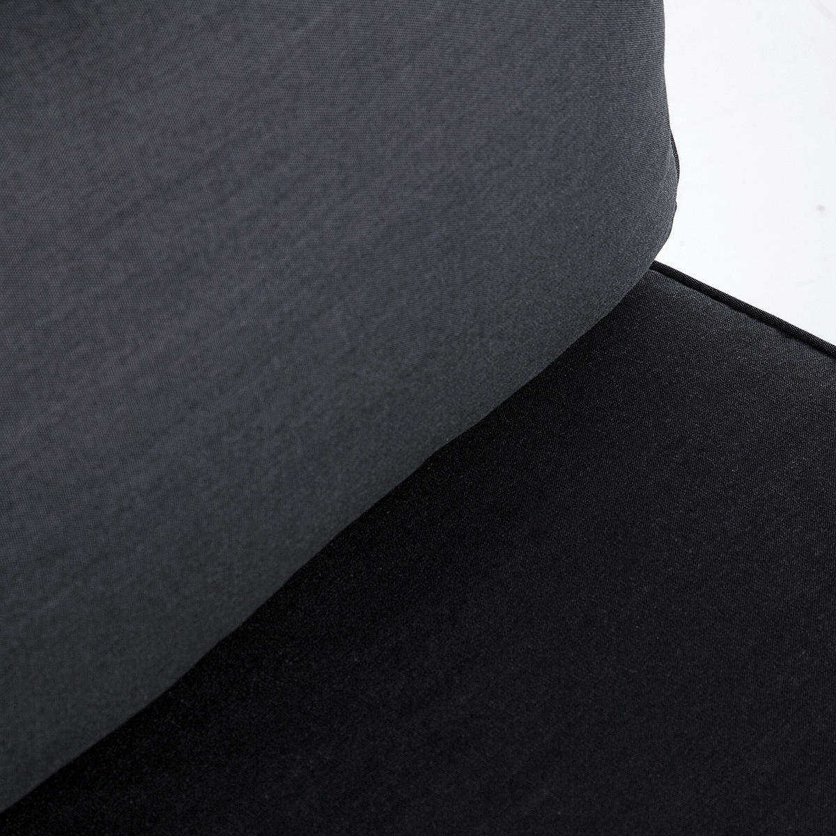 LOUNGESESSEL - Webstoff / Akazie massiv - Anthrazit / Grau - Anthrazit/Braun, Holz/Textil (62/78/74cm) - home24