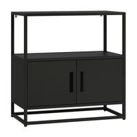 AKTENSCHRANK Hailuoto - Schwarz, Metall (80/82/40cm) - [en.casa]