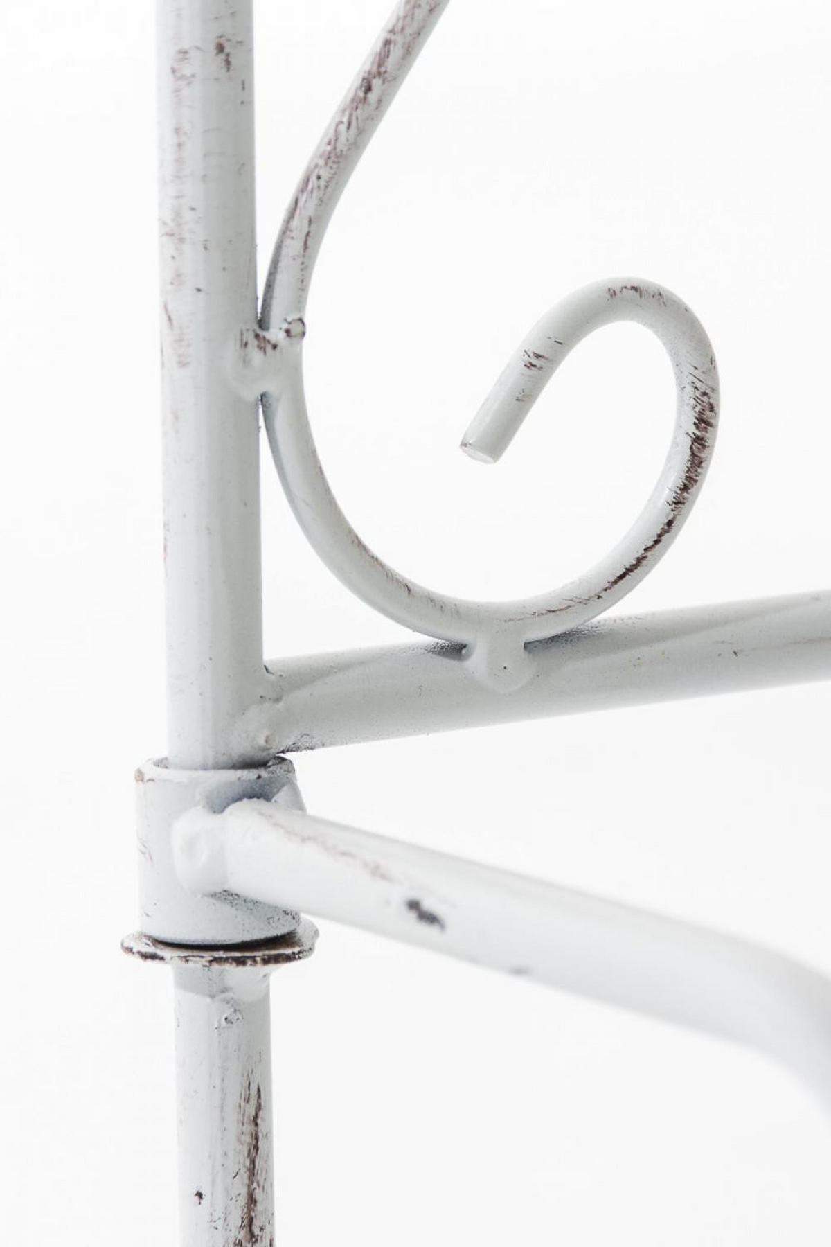 RANKGITTER Metall antik weiß - Weiß, Metall (35/122/1cm) - CLP