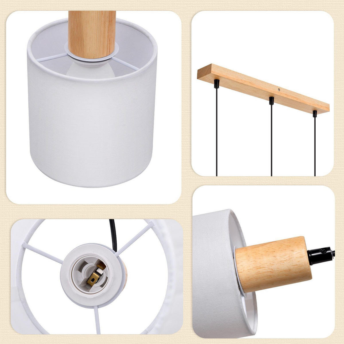 PENDELLEUCHTE Cordelia 47/2.5/173 cm - Weiß, Metall (47/2.5/173cm) - ZMH