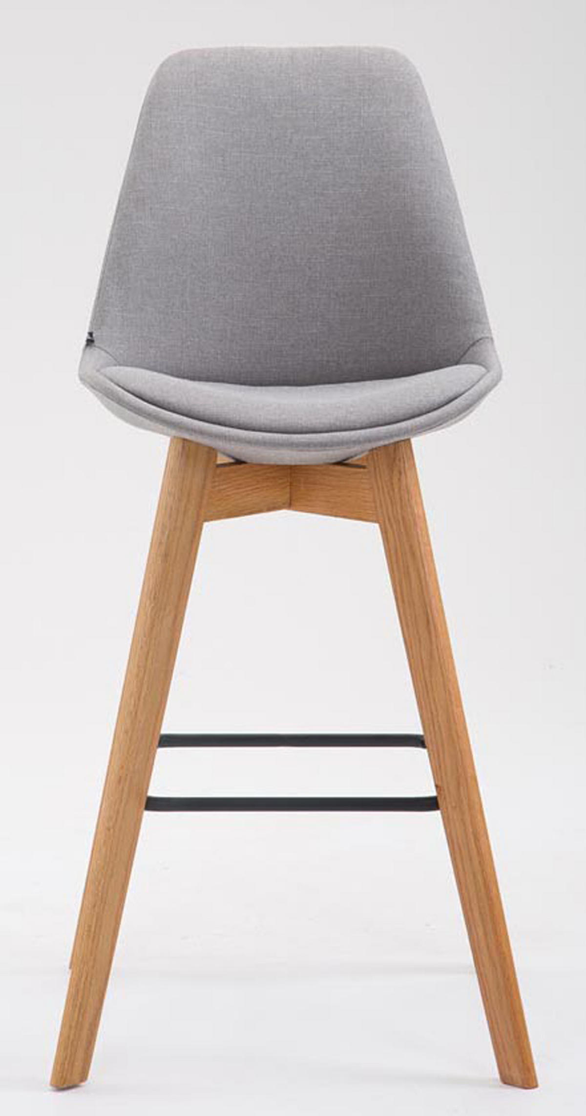 BARHOCKER 2er Set Meta Stoff natura grau - Grau, Holz/Textil (48/112/56cm) - TPFLiving