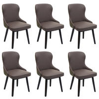 ESSZIMMERSTUHL Dunkelgrün, Grau 6er-Set - Dunkelgrün/Grau, Textil (53/86/53cm) - MCW