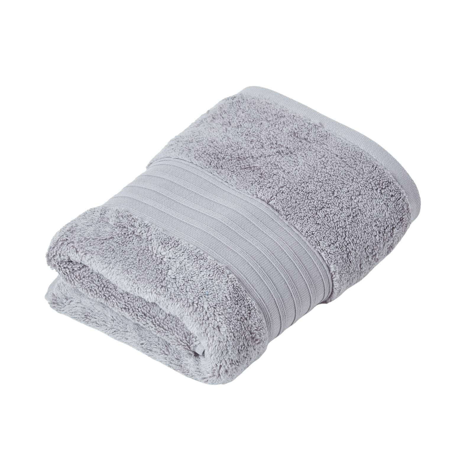 HANDTUCH Supima Select grau - Grau, Textil (50/90cm) - Homescapes