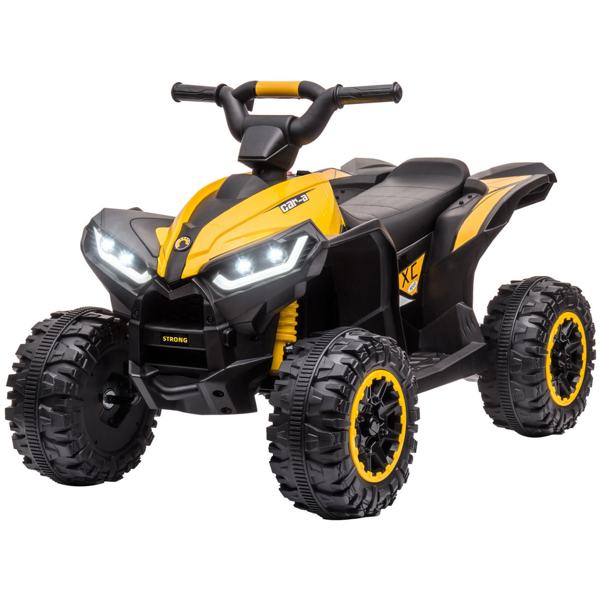 ELEKTRO-QUAD DE-13014 2 Geschwindigkeiten Gelb - Gelb, Kunststoff (83/53/55.5cm) - ComfortXL