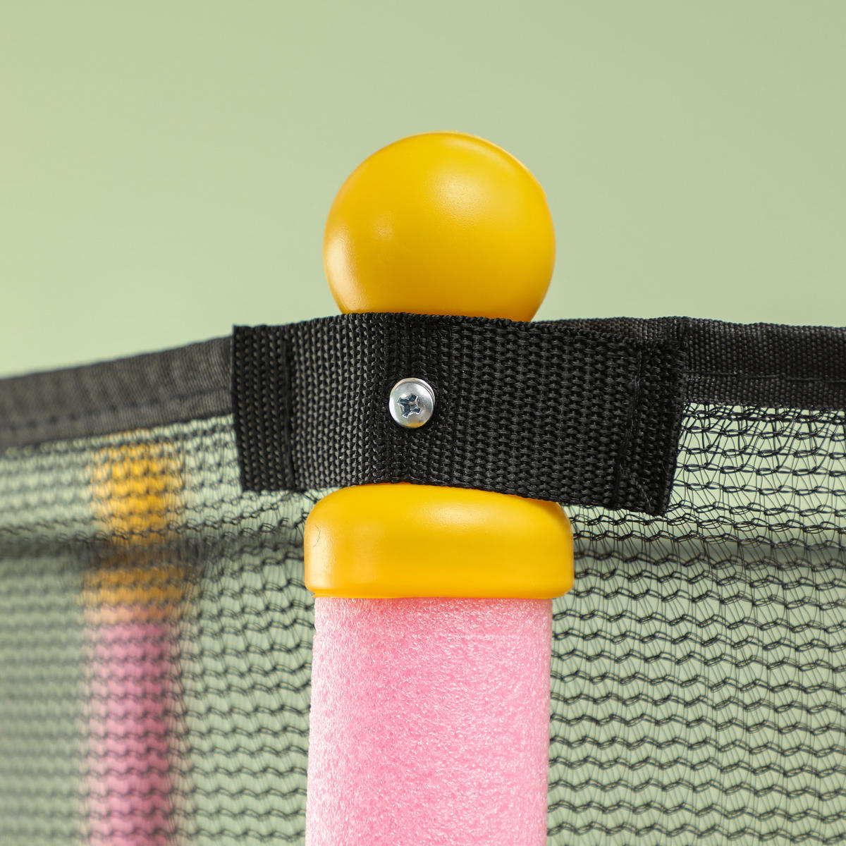 KINDERTRAMPOLIN - Rosa, Kunststoff/Metall (140/140cm) - HOMCOM