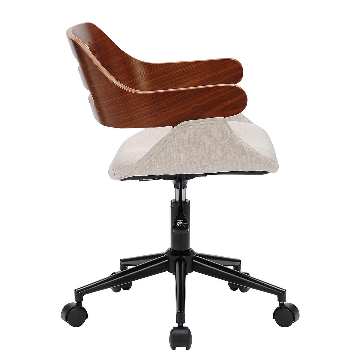 BÜRODREHSTUHL - Beige - Beige, Holzwerkstoff/Kunststoff (49/74/53cm) - home24