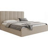 POLSTERBETT Amira Slim mit Bettkasten, Beige Boucle 180x200 cm - Beige/Birkefarben, Holz/Holzwerkstoff (180/200cm) - WFL GROUP