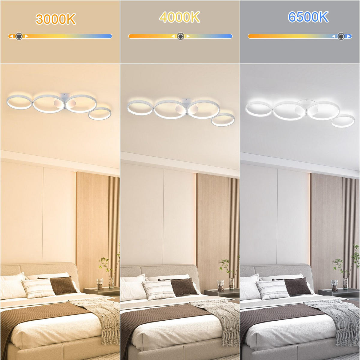 LED-DECKENLEUCHTE Maltby 100/35.5/5.8 cm - Weiß, Metall (35.5/100/5.8cm) - Nettlife