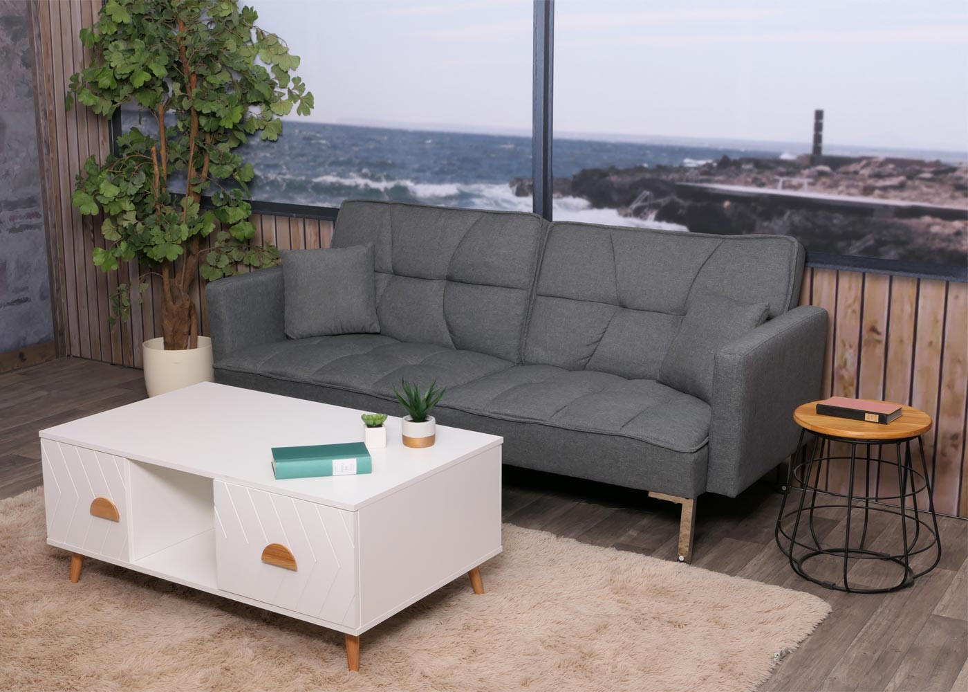 COUCHTISCH eckig Weiß - Weiß, Holz (60/103/42cm) - MCW