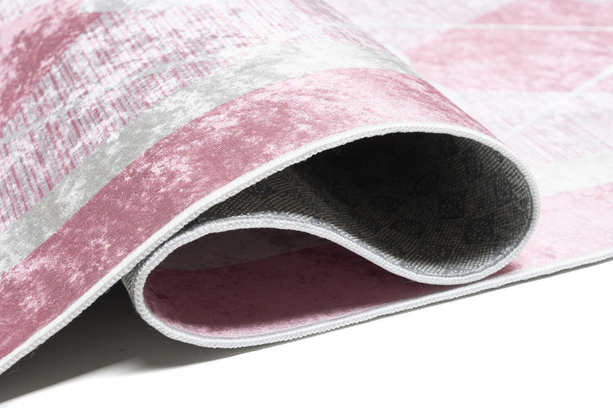 TEPPICH EMMA Rosa 160/230 cm - Rosa, Kunststoff (160/230cm) - Tapiso