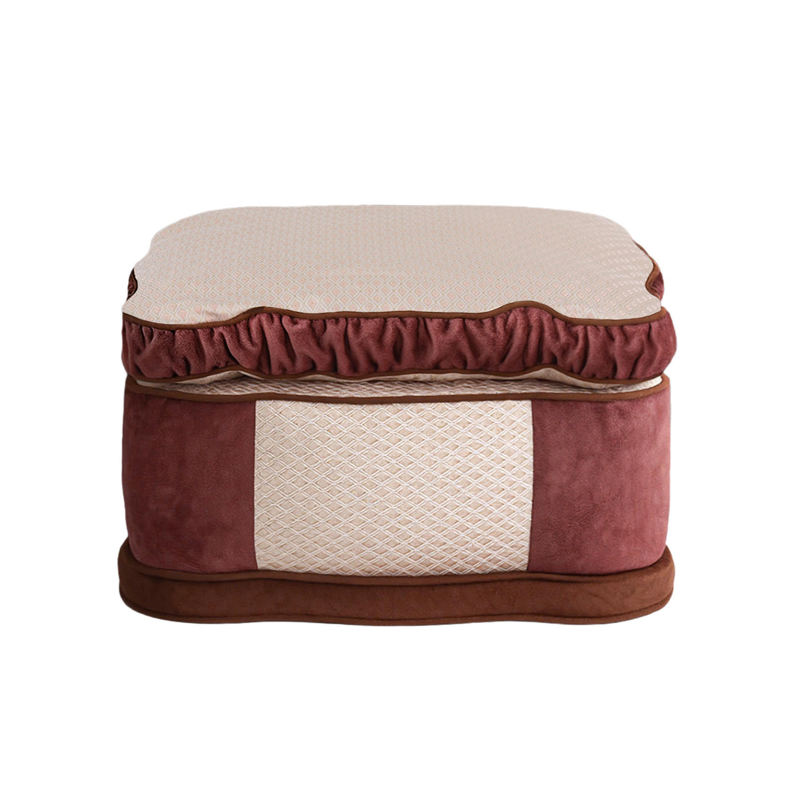 POUF Hocker, Rosa - Pink, Textil (69/40/69cm) - Vercart