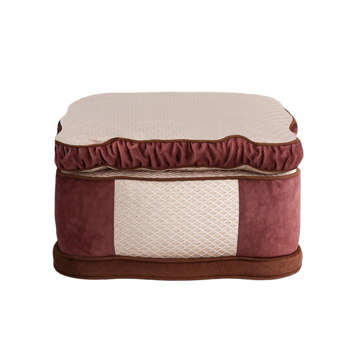 POUF Hocker, Rosa - Pink, Textil (69/40/69cm) - Vercart