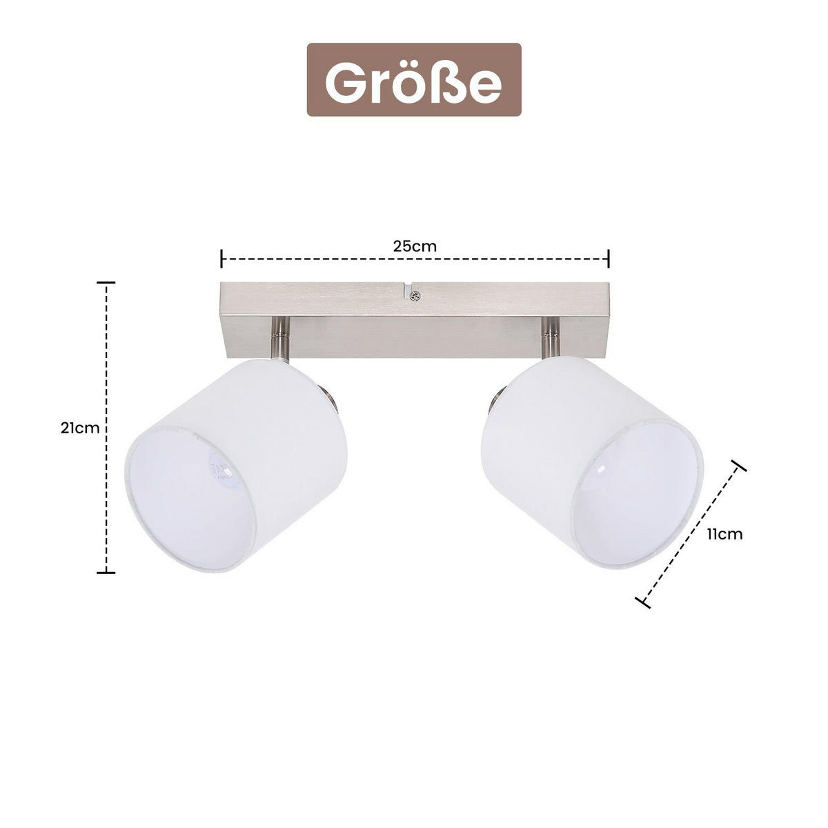 STRAHLER Brand 25/11/21 cm - Silberfarben, Textil (25/11/21cm) - Nettlife