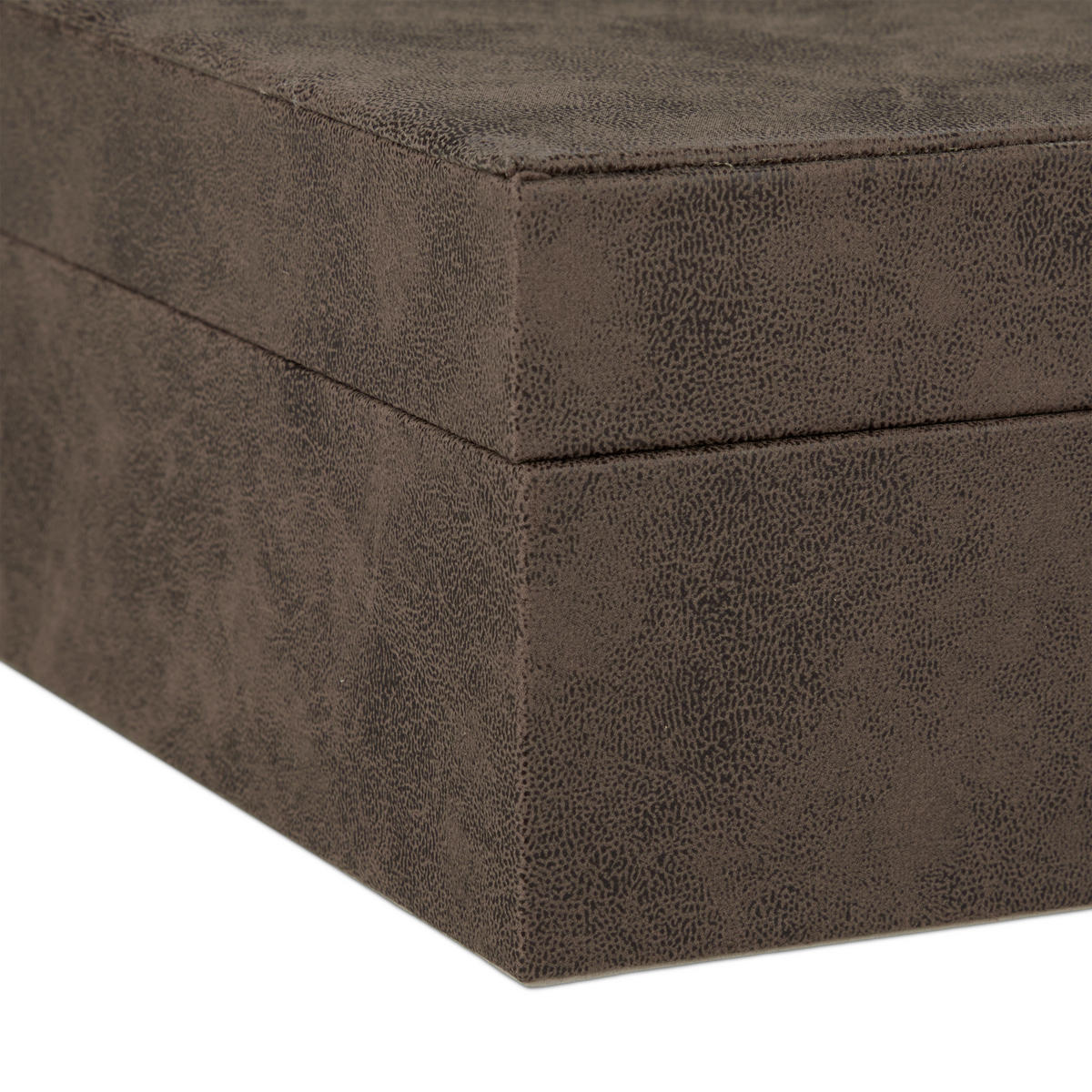 SCHMUCKKÄSTCHEN - Braun, Holzwerkstoff/Wellpappe (29/10/20cm) - Relaxdays